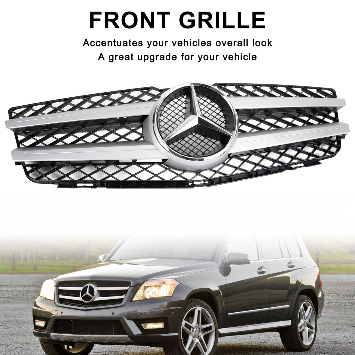 Benz Glk X204 Glk350 2008-2012 Front Hood Bumper Grill Replacement 204 