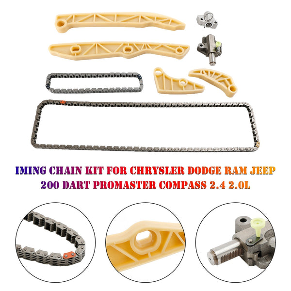 UCarPart 2014-2022 Jeep Cherokee 2.4L Timing Chain Kit 50048317 50048316 05047366AA 05047659AA Generic