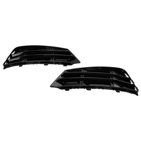 2016-2018 Audi A4 B9 Standard Version into RS4 Style 2PCS Front Fog Light Grille Lower Bumper Grill 8W0 807 681 R 8W0 807 682 R Generic