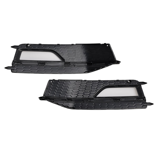 2013-2015 AUDI A4 S-line S4 2PCS Bumper Fog Light Lamp Cover Grille 8K0 807 682M 8K0 807 681 L Generic