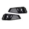 Black Front Fog Light Grille Trim Cover Fit Audi A4 B9 S-LINE S4 2018-2020