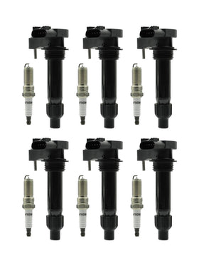 2010-2011 Cadillac SRX V6 3.0L 6PCS Ignition coil+6PCS Spark Plug UF569 D515C 12610626 12618542 Generic