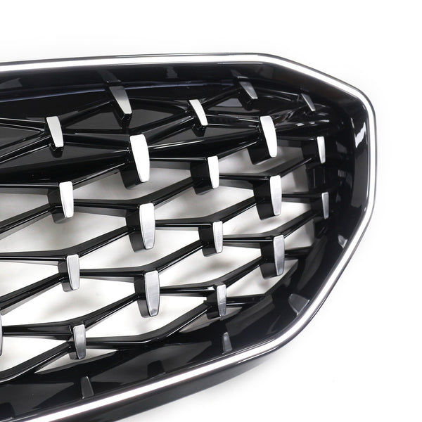 2019-2022 BMW 3 Series G20 Chorme Diamond Kidney Grille Grill 51138072085 Generic