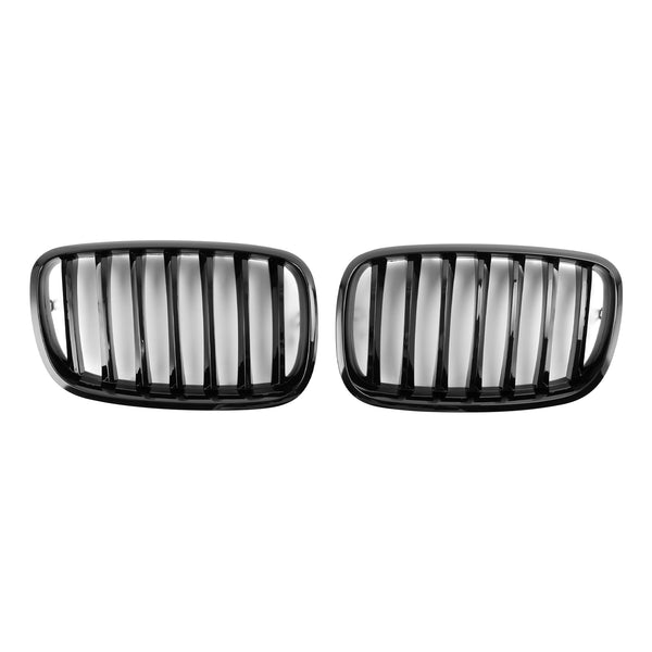 2007-2013 BMW X5 E70 Front Bumper Kidney Grille Grill Gloss Black 51137157687 51137305589 Generic