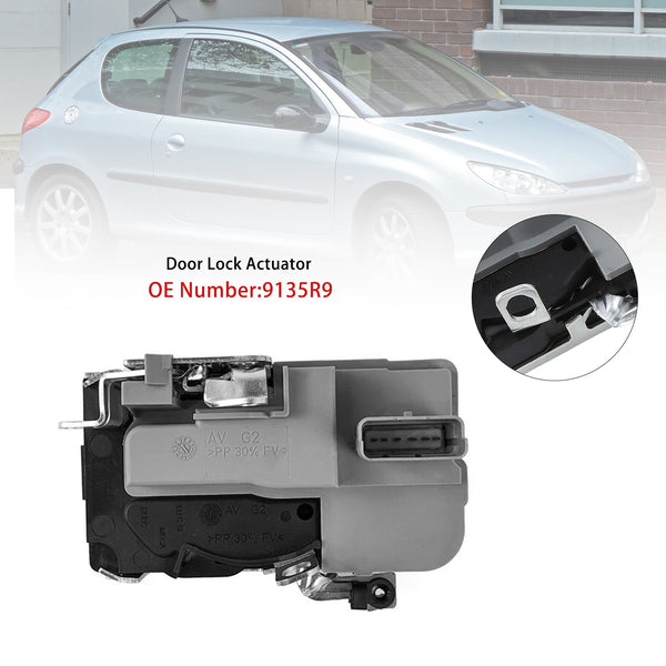 Front Left Driver Side Door Lock Actuator 9135R9 For Peugeot 206 1998-2012