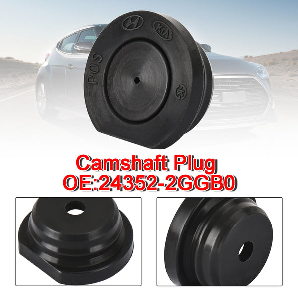 Kia Hyundai New Camshaft Plug 243522GGB0 24352-2GGA1 Black Generic
