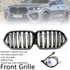 2023-2025 BMW X6 G06 M60i Double Slat Front Bumper Grille W/Camera Hole Generic