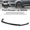 2012-2020 Seat Leon 5F Gloss Black Front Spoiler Lip Performance Generic