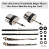 Vintage Classic Cars Hot Rods Pair of Stainless Windshield Wiper Motor Hot Street Rod 558SS, S6558 Generic