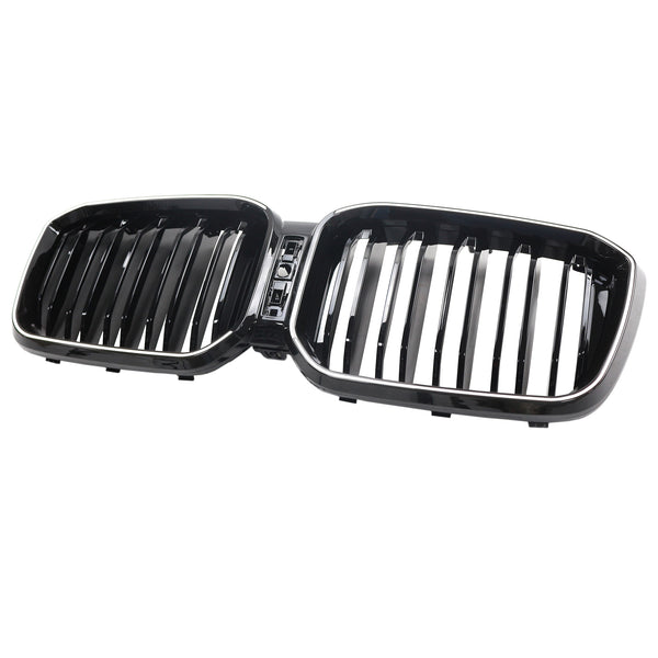 2022-2025 BMW X3 G01 X4 G02 Double Slat Glossy Black Bumper Kidney Grille Generic