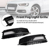 2013-2015 AUDI A4 S-line S4 2PCS Bumper Fog Light Lamp Cover Grille 8K0 807 682M 8K0 807 681 L Generic