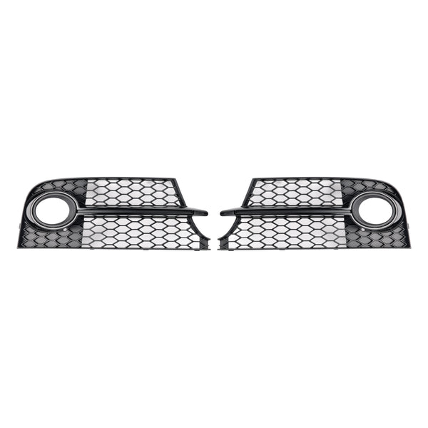 2011-2014 Audi TT MK2 S-LINE TTS Honeycomb Front Bumper Fog Light Grille 8J0807681KT94 8J0807682KT94 Generic