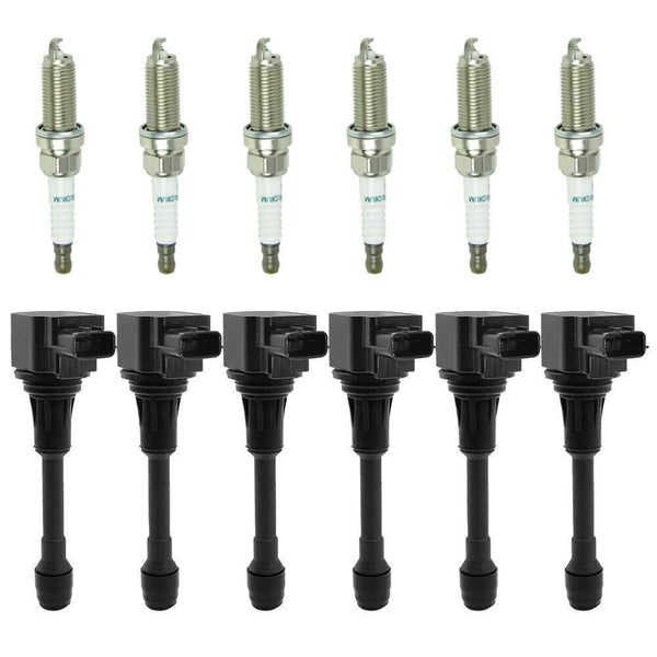 2014-2018 Infiniti Q50/Q70 3.5L V6 6PCS Ignition coil+6PCS Spark Plug UF550 CUF2118 673-4029 5C1727 Generic