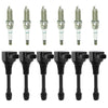 2013 Infiniti JX35 3.5L V6 6PCS Ignition coil+6PCS Spark Plug UF550 CUF2118 673-4029 5C1727 Generic