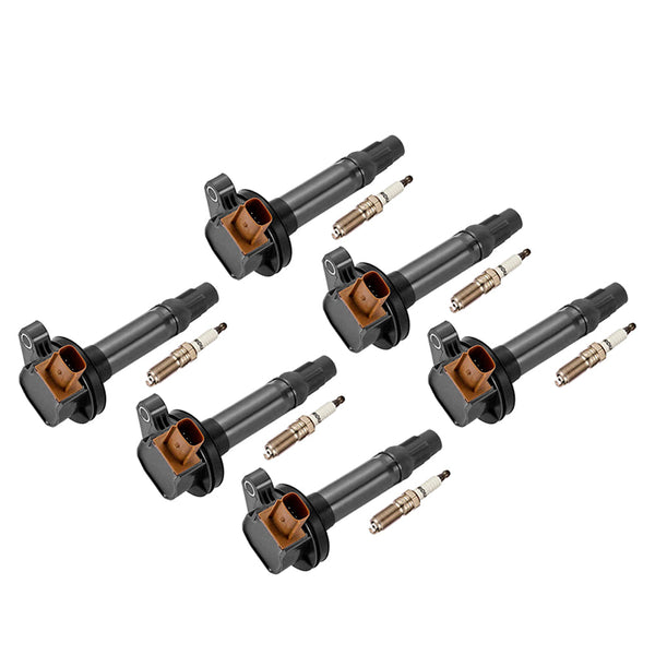 2013-2015 Lincoln MKS MKT 3.5L 6x Ignition Coils +Spark Plugs UF646 SP534 DG549 Generic