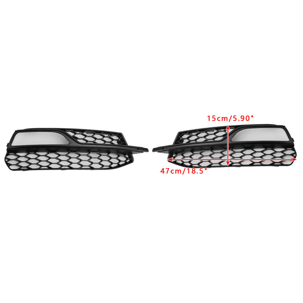 2013-2017 Audi S3 Front Lower Bumper Fog Light Cover Grille 8V3807681G 8V3807682G Generic