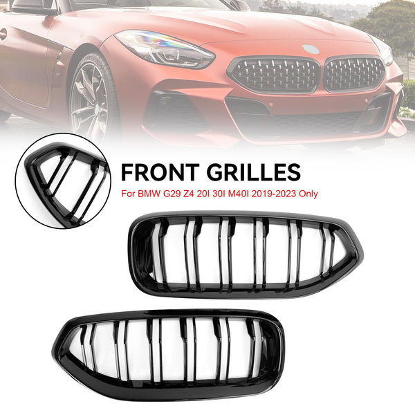 2019-2023 BMW G29 Z4 20I 30I M40I Gloss Black Front Kidney Grill Grille 51138091295 Generic