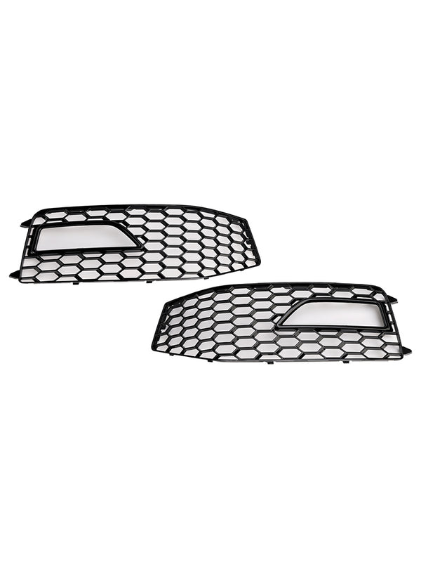 2013-2015 AUDI A4 S-line S4 2PCS Bumper Fog Light Lamp Cover Grille 8K0 807 682M 8K0 807 681L Generic
