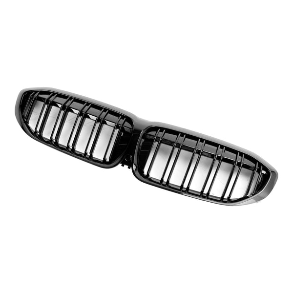 2019-2022 BMW 3 Series G20 G28 Black Dual Slat Kidney Grille Grill 51138072085 Generic