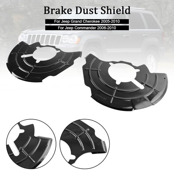 2005-2010 Jeep Grand Cherokee Right+Left Front Brake Dust Shield 52090432AC 52090433AC Generic