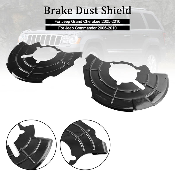 2006-2010 Jeep Commander Right+Left Front Brake Dust Shield 52090432AC 52090433AC Generic