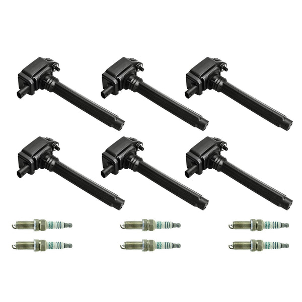 2014-2017 Jeep Cherokee 3.2L V6 6PCS Ignition Coil+Spark Plug UF648 GN10616 36-8196 Generic
