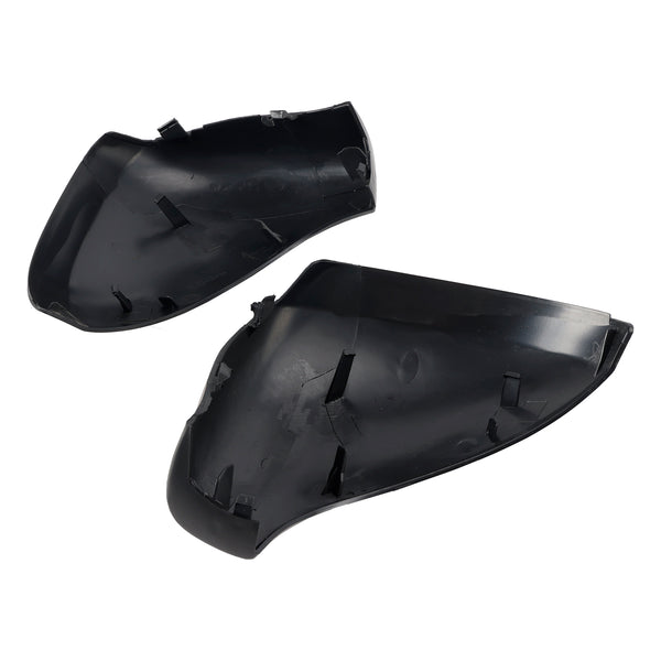 Side Mirror Covers Rearview Housing Matte Black for Peugeot 207 Hatchback