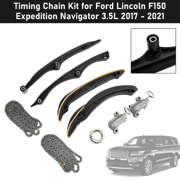 2017-2021 Lincoln Navigator 3.5L V6 DOHC Turbo Timing Chain Kit HL3Z6K255A HL3Z6K255B HL3Z6B274A Generic