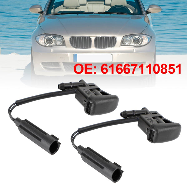 2003-2008 BMW Z4 E85 2PCS 61667110851 61667135411 Windshield Wiper Nozzle Spray Heated Generic
