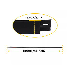 2007-2020 Toyota Tundra DOUBLE CAB 2PCS Roof Drip Molding Trim Left & Right Side Rubber 768679409158 75552-0C050 Generic