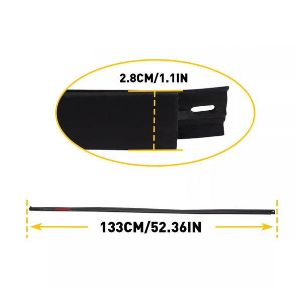 2007-2020 Toyota Tundra DOUBLE CAB 2PCS Roof Drip Molding Trim Left & Right Side Rubber 768679409158 75552-0C050 Generic