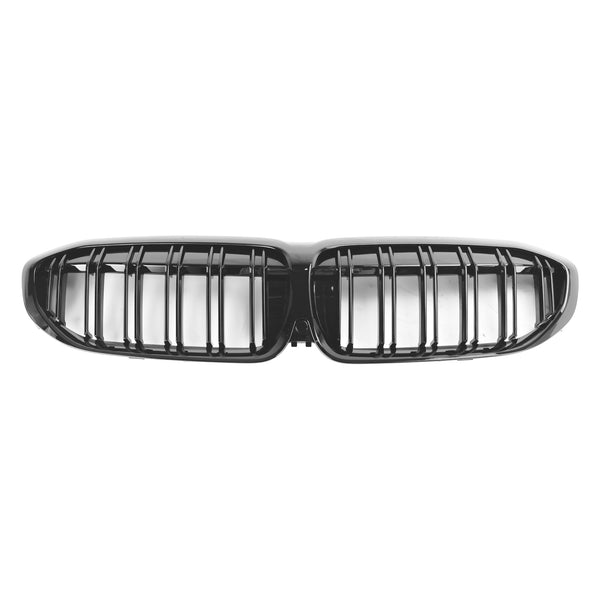 2019-2022 BMW 3 Series G20 G28 Black Dual Slat Kidney Grille Grill 51138072085 Generic