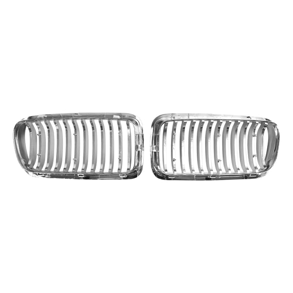 1994-2001 BMW 7 Series E38 2pcs Chrome Front Kidney Grill Grille 51138125811 51138125812 Generic