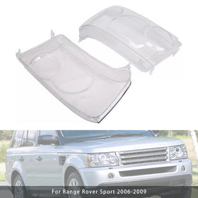 2006-2009 Land Range Rover Sport 2PCS Headlight HeadLamp Lens Cover LH+RH XBC501642LZN Generic