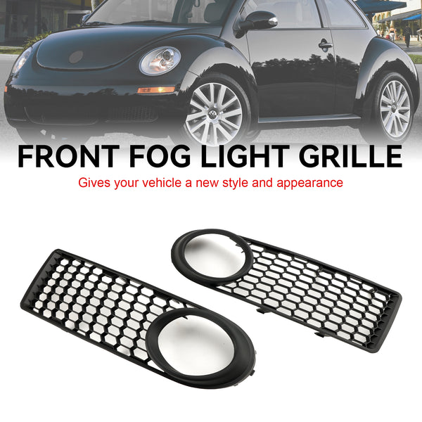 2006-2010 VW Volkswagen Beetle & Beetle Convertible Front Bumper Fog Light Grille 1C0807683J 1C0807684B Generic