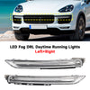 2015-2017 Porsche Cayenne 958 Pair LED Fog DRL Daytime Running Lights 95863118130 95863118230 Generic