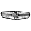 2008-2014 Mercedes Benz W204 C300 C350 Diamond Front Bumper Grille Grill W/LED Emblem