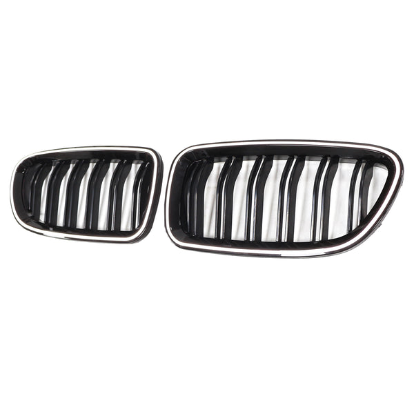 01.2009-10.2016 BMW 5-Series F10 Kidney Bumper Grill Grille Gloss Black 51137203649 51137203650 Generic