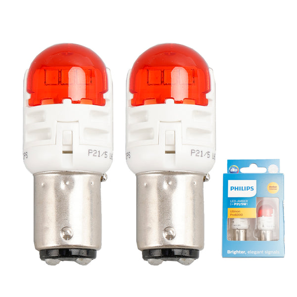 For Philips 11499AU60X2 Ultinon Pro6000 LED-AMBER P21/5W intense AMBER 80/16lm Generic