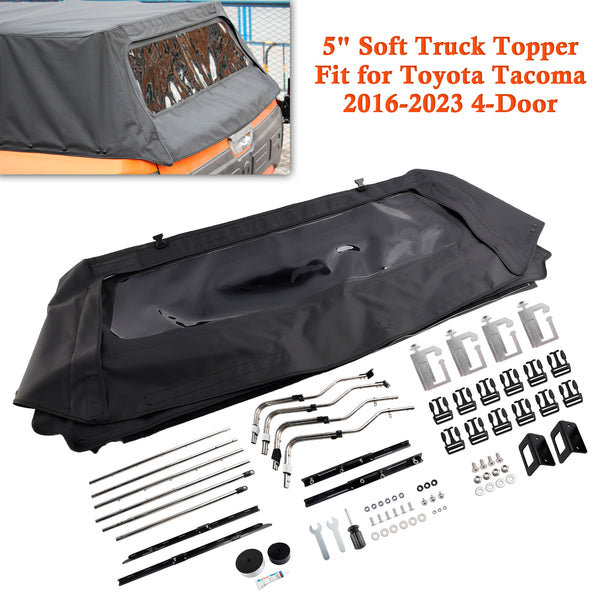 5ft Soft Truck Topper Fit for Toyota Tacoma 2016-2023 4-Door