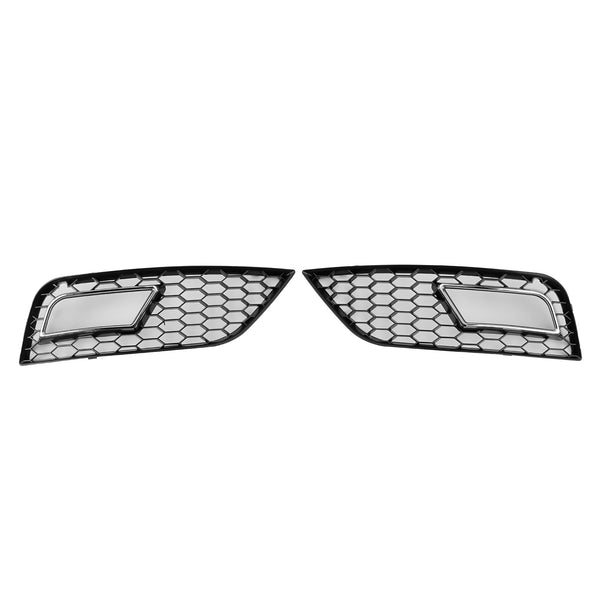 2013-2015 Audi A4 B8.5 Honeycomb Style Fog Light Cover 8K0807681K 8K0807682K Generic