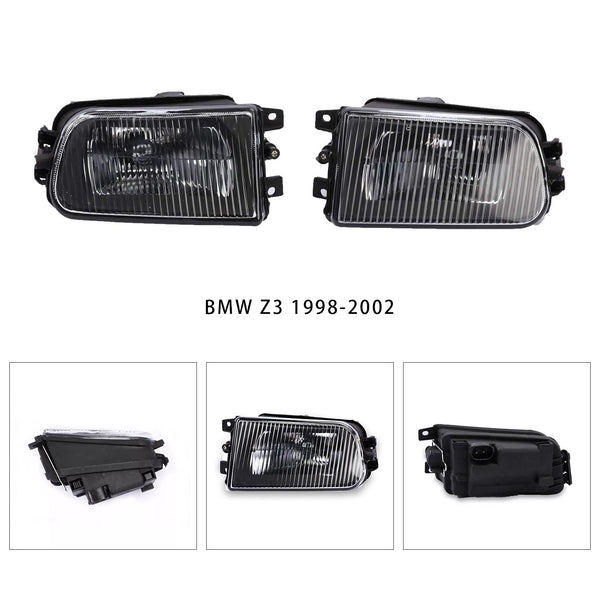 1998-2002 BMW Z3 Pair Front Bumper Fog Light Lamps Without Bulbs 63178360575 63178381977 Generic