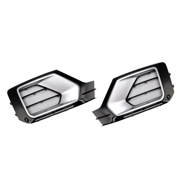2PCS Front Bumper Grille Fog Lamp Grille 81A807681G Fit Audi Q2 2016-2020