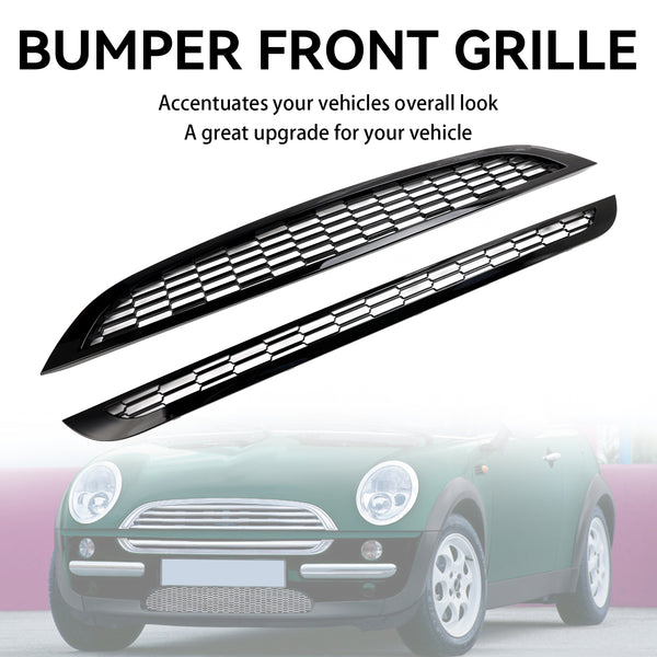 2002-2006 MINI R53 Cooper S 2PCS Honeycomb Mesh Front Grill Grille Generic