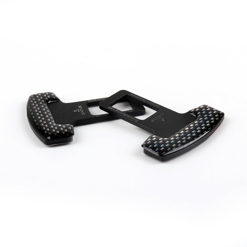 Universal car seat belt buckle clip close up