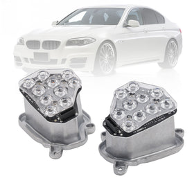 2pcs Indicator LED Module Headlight Unit For BMW 5 Series F10 F18 2009-2013