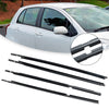 2005-2011 Toyota Yaris (NCP90, NCP91, KSP90, ZSP90) 4pcs Outer Door Glass Weatherstrip Moulding 68160-52110 68210-52110 Generic
