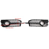 2011-2014 Audi A1 8X S-Line 2PCS Front Bumper Fog Light Cover Grille Grill 8X0807682B 8X0807681B Generic