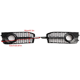 2011-2014 Audi A1 8X S-Line 2PCS Front Bumper Fog Light Cover Grille Grill 8X0807682B 8X0807681B Generic