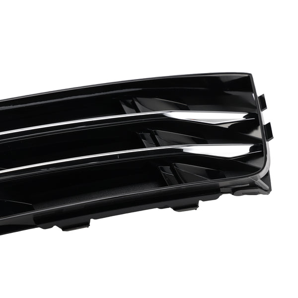 2016-2018 Audi A4 B9 Standard Version into RS4 Style 2PCS Front Fog Light Grille Lower Bumper Grill 8W0 807 681 R 8W0 807 682 R Generic
